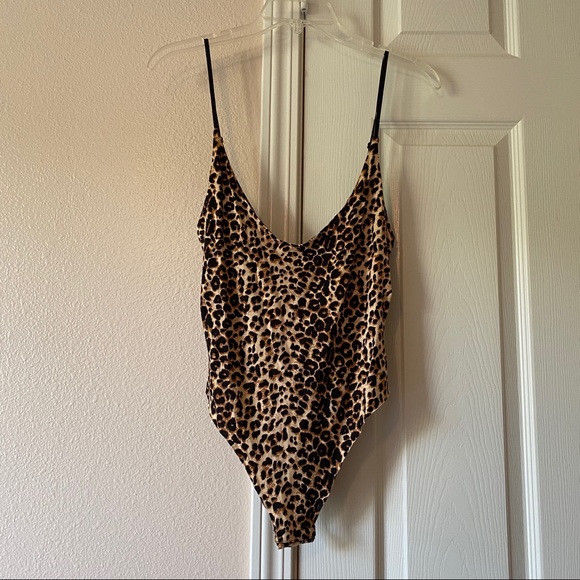 BNWT Samantha Eng Leopard Bodysuit - Picture 1 of 1